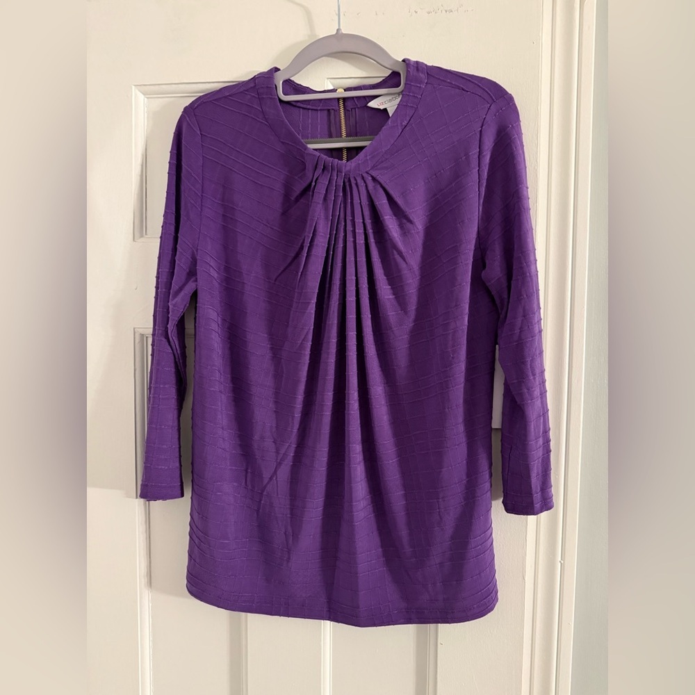 Liz Claiborne Rich Purple Blouse NWT